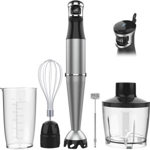 Immersion Blender Handheld Corded Hand Blenders Set 1100W